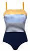 Picture of PLUS SIZE SWIM SUIT STRIPED BODICE.